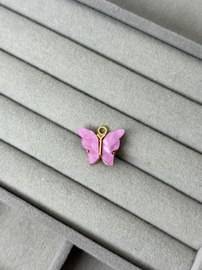 DIJE MARIPOSA ROSA 