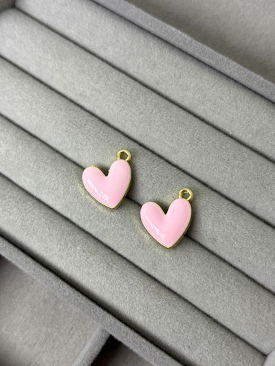 DIJE CORAZÓN ROSA