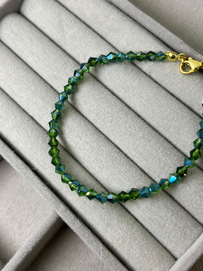 Pulsera cristal verde