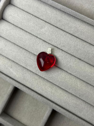 Dije corazón rojo AB