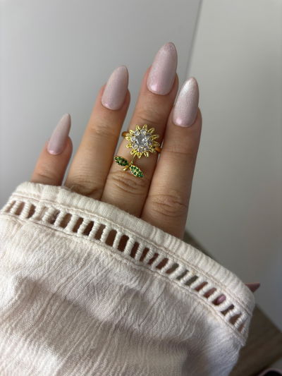 Anillo giratorio girasol AD