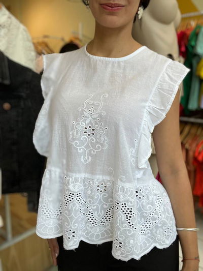 Blusa de broderie 