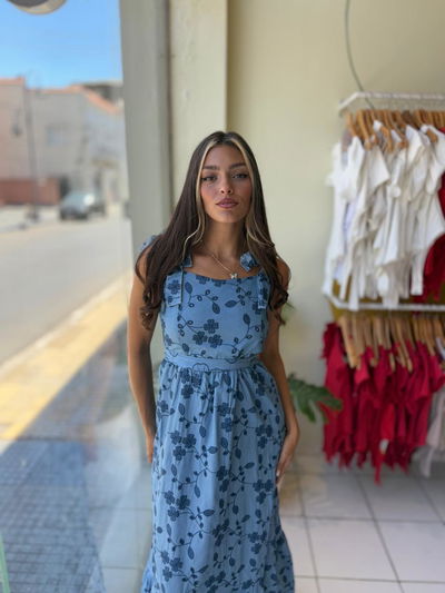 Vestido de jeans largo