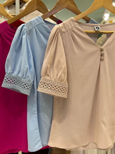 Blusa de seda italiana