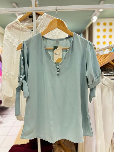 Blusa de seda italiana