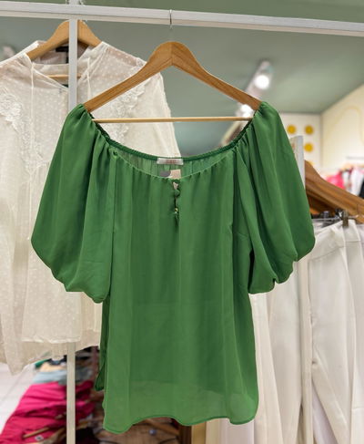 Blusa de seda italiana