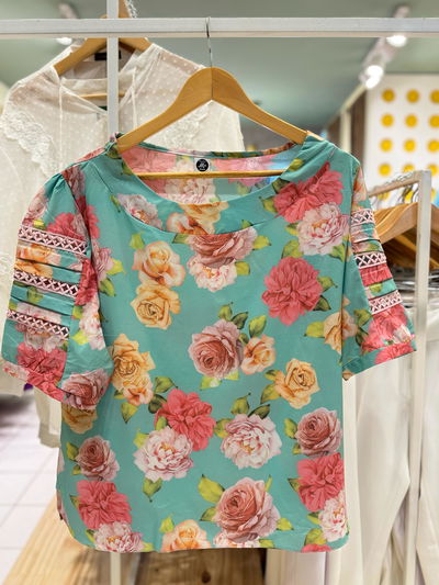 Blusa de seda italiana