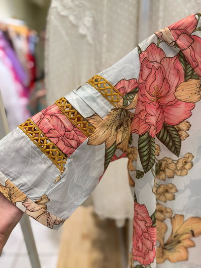 Blusa de seda italiana