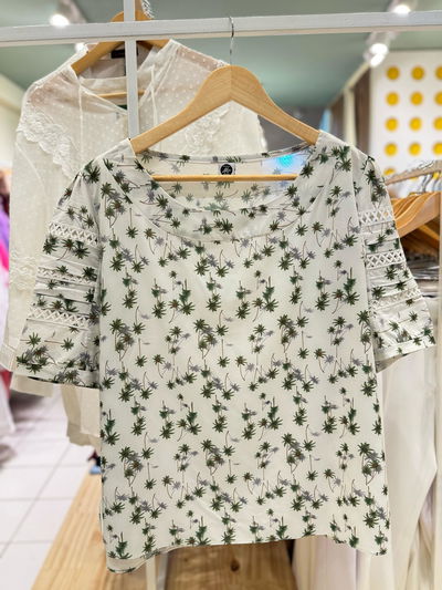 Blusa de seda italiana