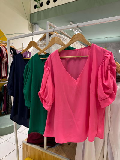 Blusa de seda italiana