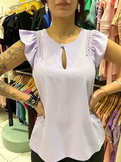 Blusa de seda italiana