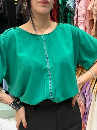 Blusa de seda italiana