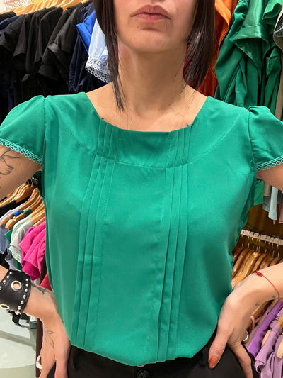 Blusa de seda italiana