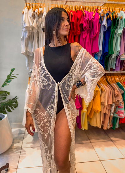 Kimono De Playa Importado Oversize