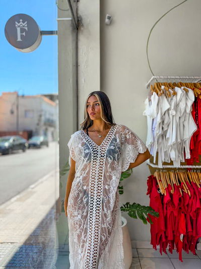 Kimono Tul Bordado Importado