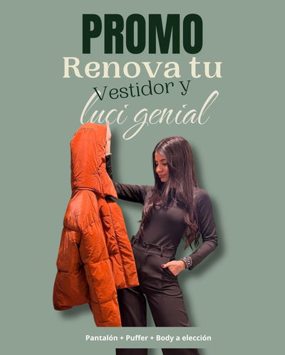 Combo puffer+sastrero+body
