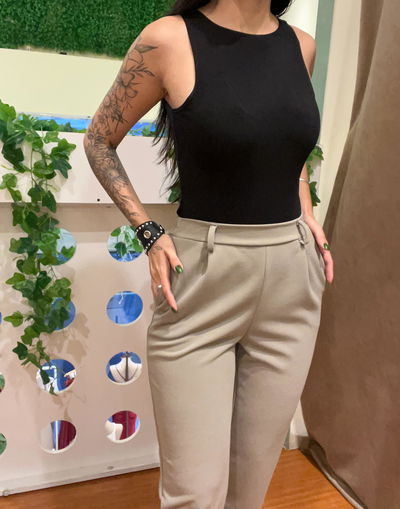 Pantalón crepe 