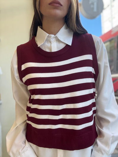 Chaleco con camisa 