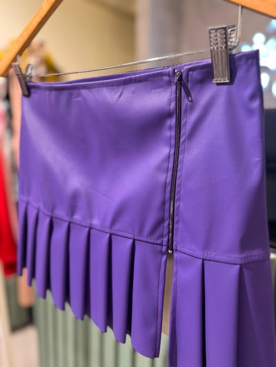 Pollera cuerina tablas 