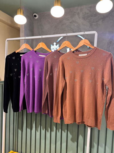 Sweter brillo corazon 