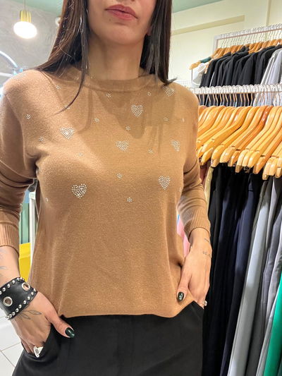 Sweter brillo corazon 