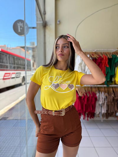Remera estampada love 