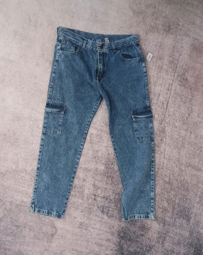 JEAN CARGO MOM LISO SIDE