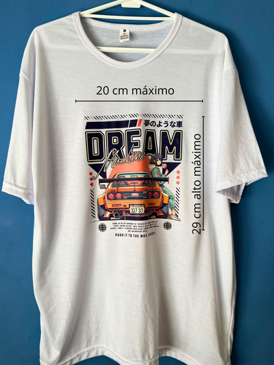 Remera sublimada 100 % poliester
