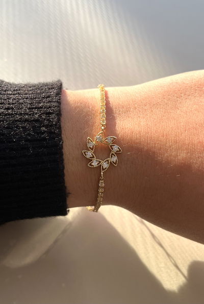 Pulsera Sol con cubic