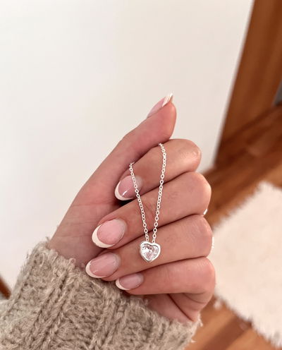 Cadena corazon cubic