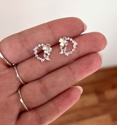 Aros corona de flores cubic