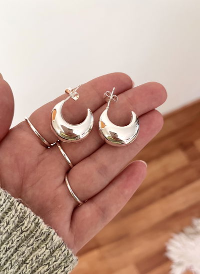 Semi argollas infladas