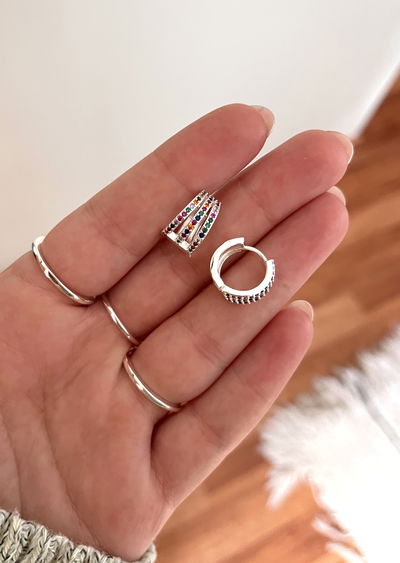 Aros Cubanos triple multicolor