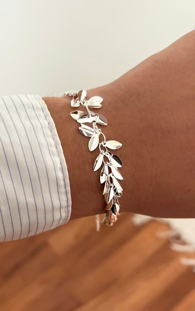 Pulseras hojitas