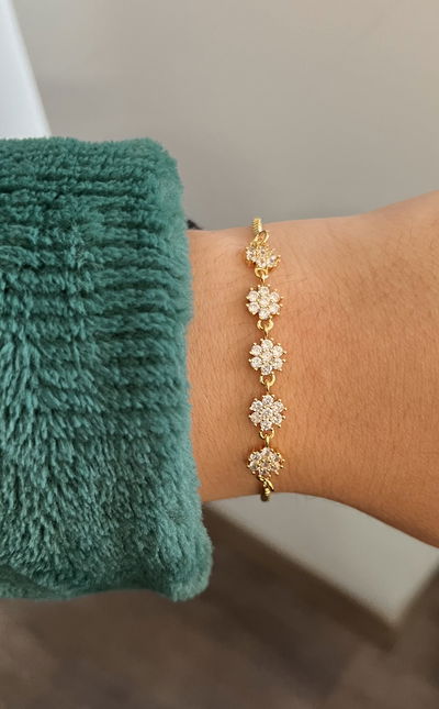 Pulsera florcitas cubic 
