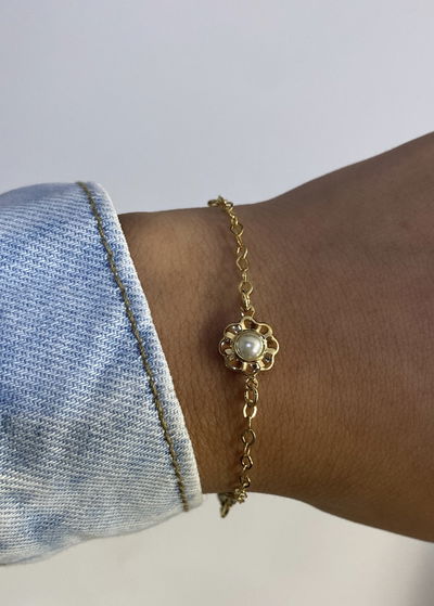 pulsera florcitas pearl