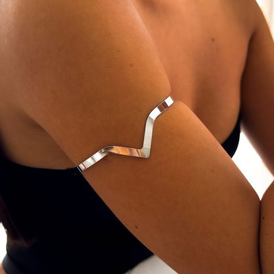 brazalete V silver