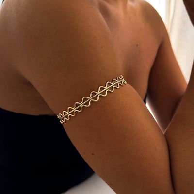 brazalete ondas gold
