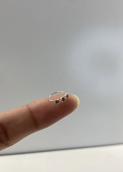 piercing zircon lavanda 8mm