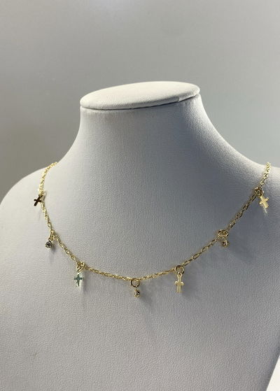 collar crucecitas cubics 