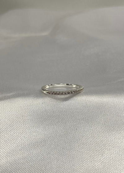 anillo acero blanco talle 7