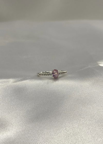 anillo acero blanco talle 7