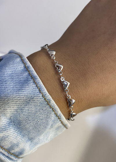 pulsera multi corazones