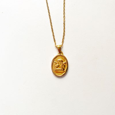 collar medalla cupido