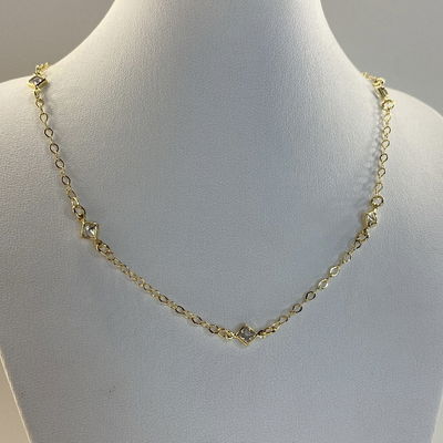 collar rombo zircon