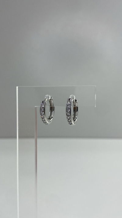 argollitas zirconias 12mm