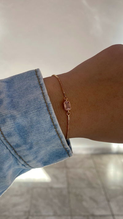 pulsera ajustable princess rosa 