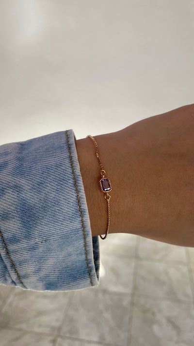 pulsera ajustable princess violeta 