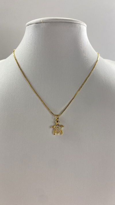 collar tortuguita zircon