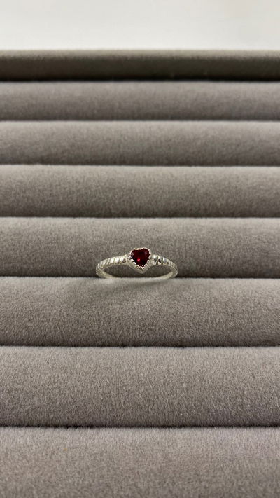 anillo de plata 925 talle 5